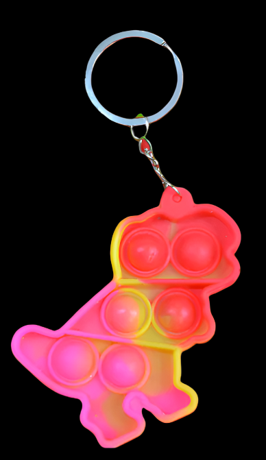 Dinosaur Colorful Popper Toy Key ring